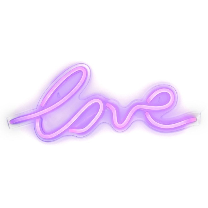 НАСТЕННАЯ НЕОНОВАЯ ВЫВЕСКА LED на USB - LOVE модель