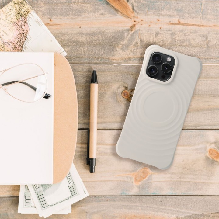 Чехол для iPhone 16 Silicone Zephyr Mag Cover совместимый с MagSafe белый