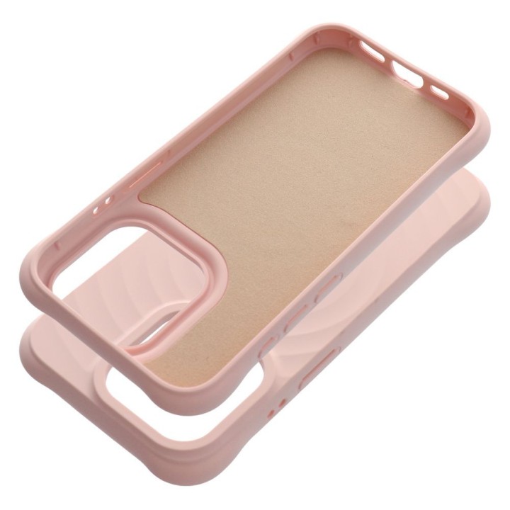 Case for iPhone 15 PRO Silicone Zephyr Mag Cover MagSafe compatible pink