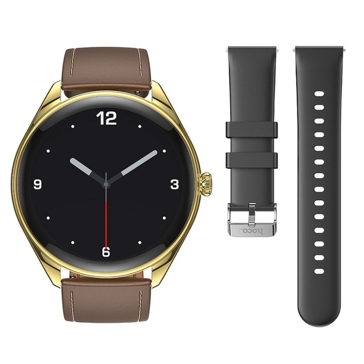 Smartwatch Hoco 1,43" AMOLED IP67 with calling function Y22 champagne gold