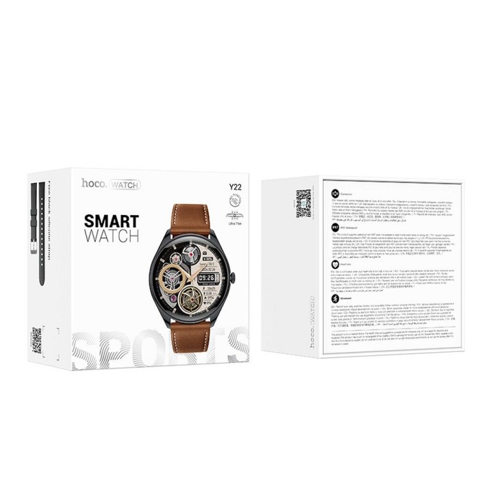 Smartwatch Hoco 1,43" AMOLED IP67 with calling function Y22 black