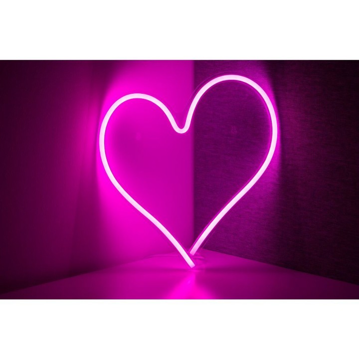 WALL NEON SIGN LED for USB - heart model