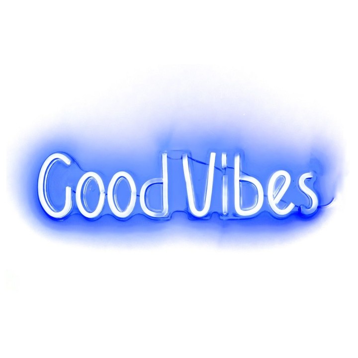 НАСТІННА НЕОНОВА ВИВІСКА LED на USB - Good Vibes модель