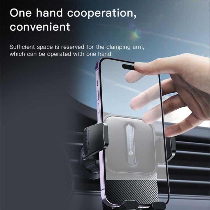 Універсальний автомобільний тримач для телефону Forcell F-Grip Guardian AV на решітку чорний