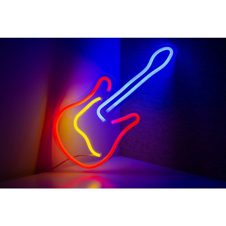 НАСТІННА НЕОНОВА ВИВІСКА LED на USB - гітара модель