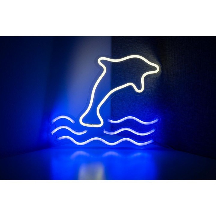 WALL NEON SIGN LED for USB - dolphin model