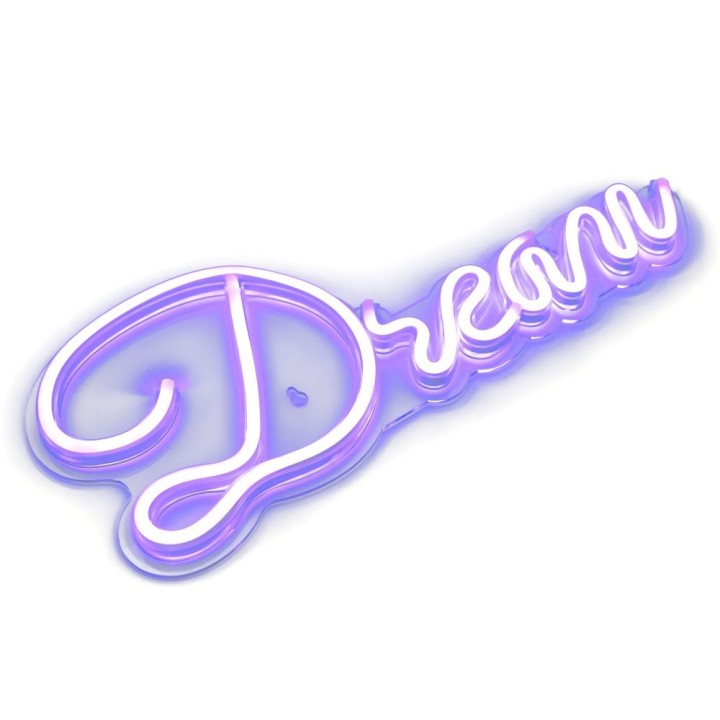 НАСТЕННАЯ НЕОНОВАЯ ВЫВЕСКА LED на USB - Dream 2model