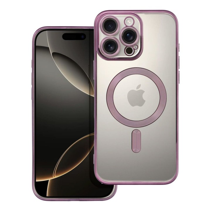 Чехол для iPhone 16 PRO MAX Electro Mag Cover совместимый с MagSafe фиолетовый