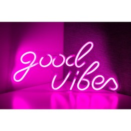 НАСТЕННАЯ НЕОНОВАЯ ВЫВЕСКА LED на USB - Good vibes 3 модель
