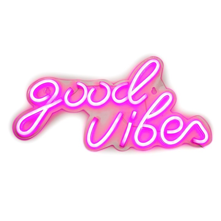 НАСТІННА НЕОНОВА ВИВІСКА LED на USB - Good vibes 3 модель