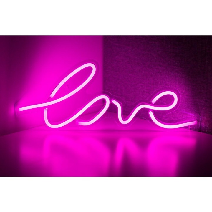 NEON NA ŚCIANĘ LED na USB - LOVE model