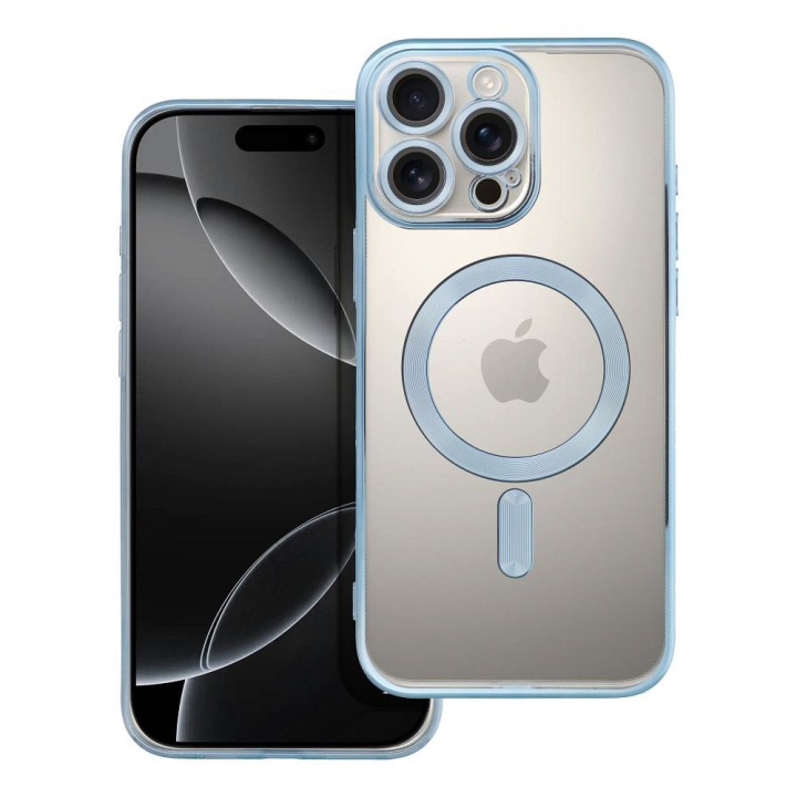 Case for iPhone 16 PRO MAX Electro Mag Cover MagSafe compatible blue