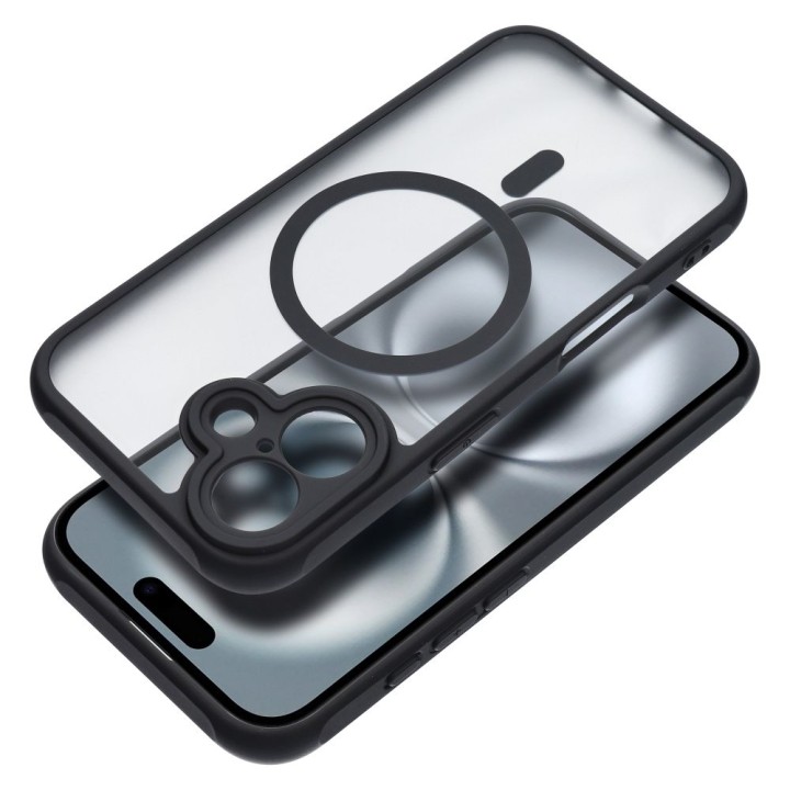 Чехол для iPhone 16 Full Matte Mag Cover совместимый с MagSafe черный