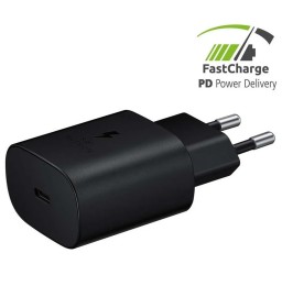 Oryginalna Ładowarka Sieciowa Samsung Fast Charger EP-TA800NBEGEU (głowica) USB Typ C 3A 25W czarna blister