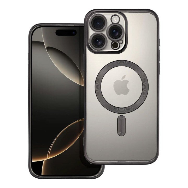 Чохол для iPhone 16 PRO MAX Electro Mag Cover сумісний з MagSafe чорний