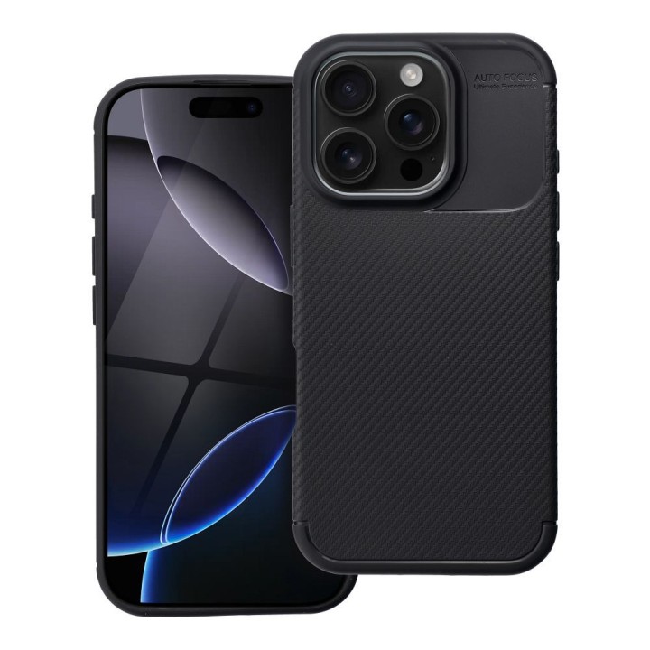 Case for iPhone 16 PRO Carbon Premium black