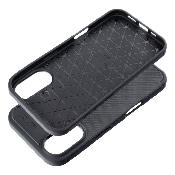Чохол для iPhone 16 Carbon Premium чорний