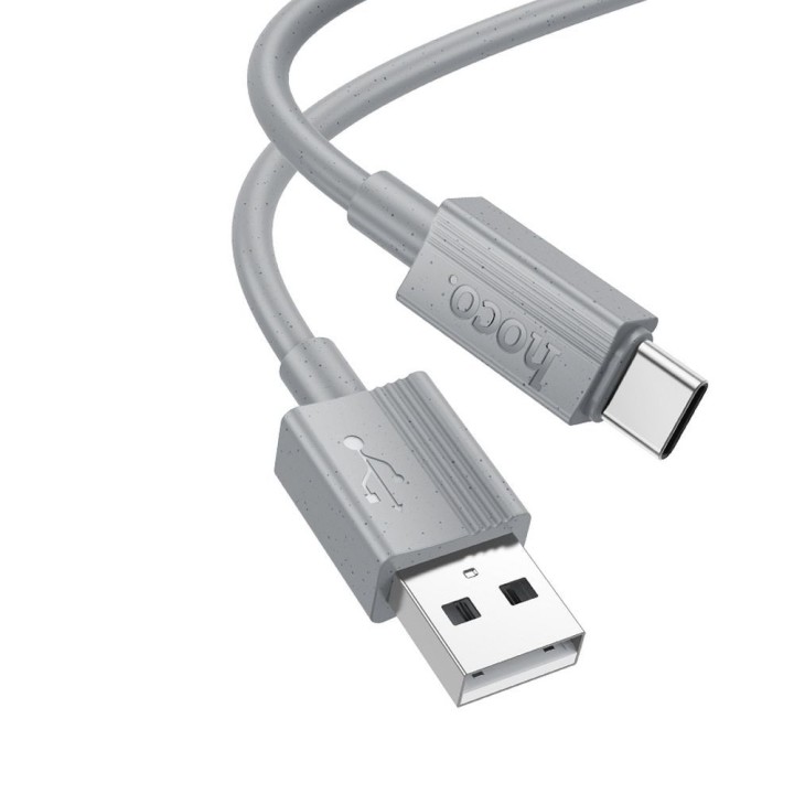 USB-A to USB-C cable Hoco 3A 1 m X107 grey
