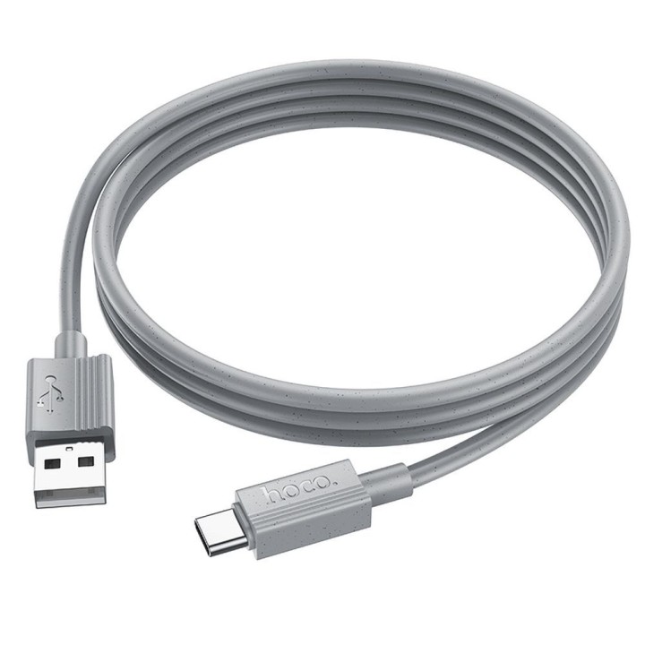 Кабель USB-A – USB-C Hoco 3A 1 m X107 сірий