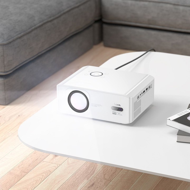 Проектор Full HD Hoco с системой Android Wi-Fi Bluetooth 1080P DT3 белый