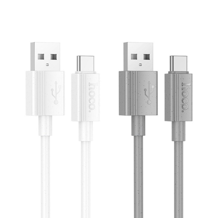 Кабель USB-A – USB-C Hoco 3A 1 m X107 белый