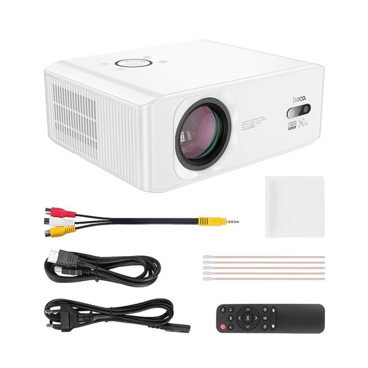 Проєктор Full HD Hoco із системою Android Wi-Fi Bluetooth 1080P DT3 білий