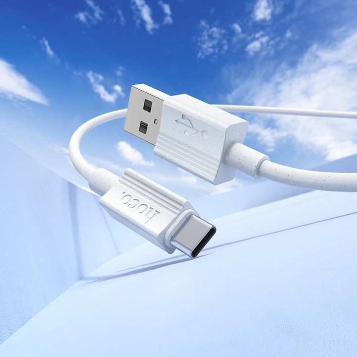 USB-A to USB-C cable Hoco 3A 1 m X107 white
