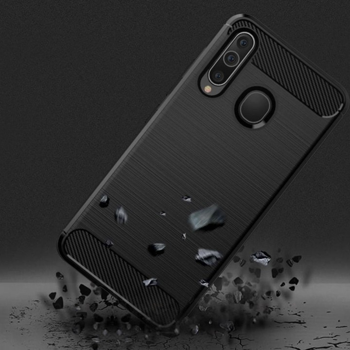 Чехол для Samsung A20S Carbon черный