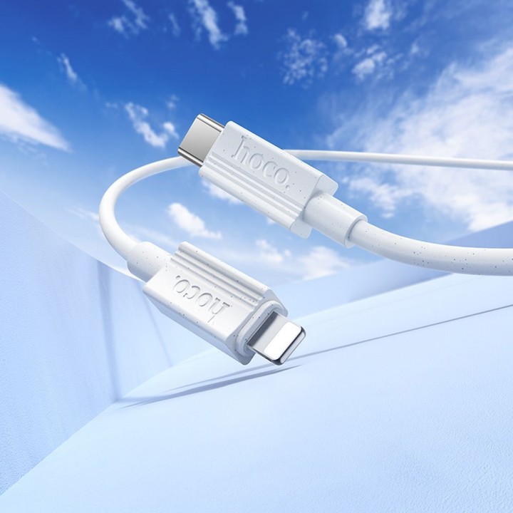 USB-C to Lightning cable Hoco PD 27W 1 m X107 white