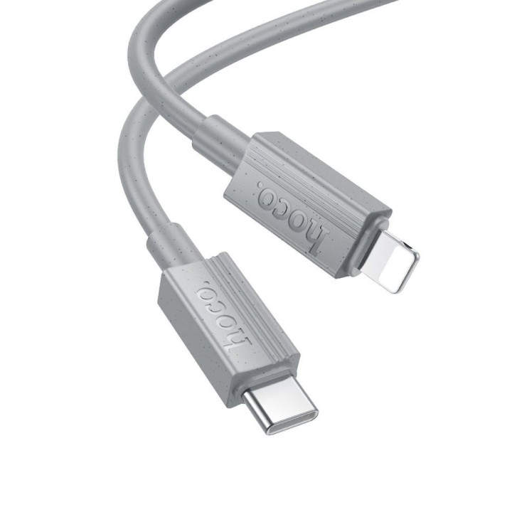 USB-C to Lightning cable Hoco PD 27W 1 m X107 grey
