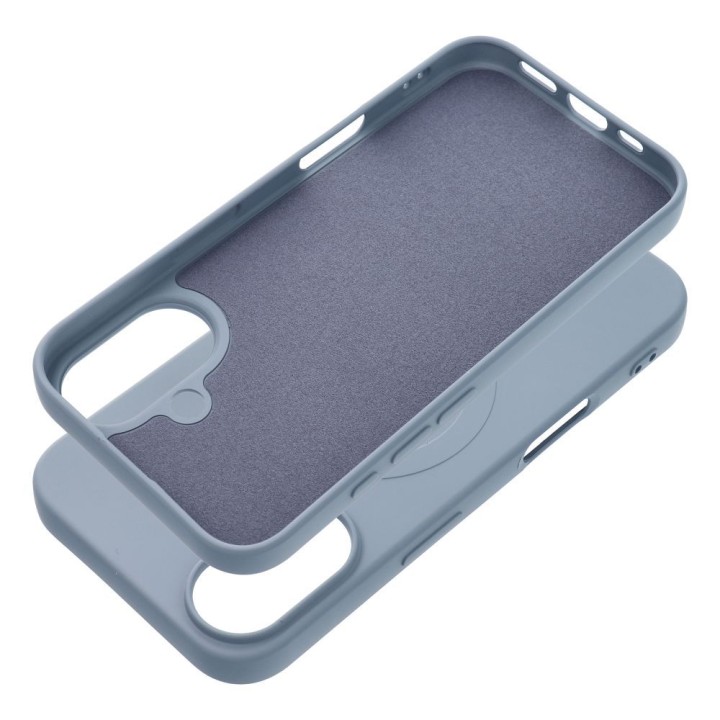 Case for iPhone 16 Silicone Mag Cover MagSafe compatible (big hole) light blue