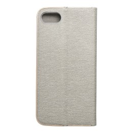Flip case for iPhone 7 / 8 / SE 2020 / SE 2022 Luna Book Gold silver