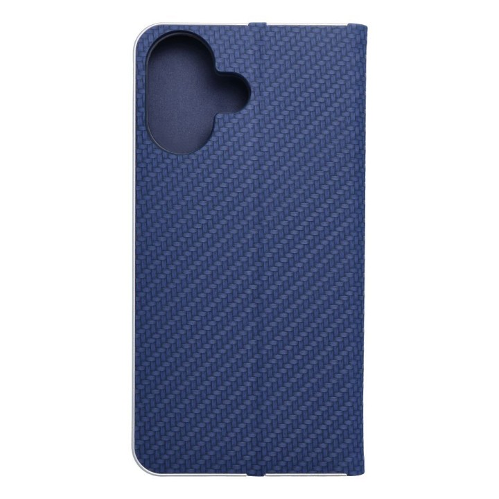 Flip case for iPhone 16 Luna Book Carbon blue