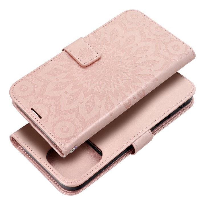 Flip case for iPhone 16 PRO MAX Mezzo Book mandala rose gold