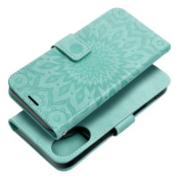 Flip case for iPhone 16 Mezzo Book mandala green