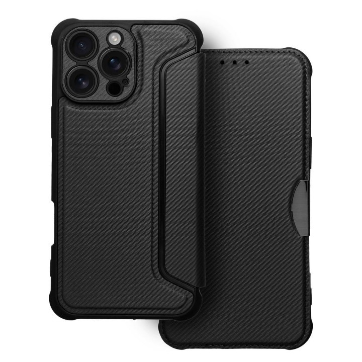 Чехол с клапаном для iPhone 16 PRO MAX Razor Book черный