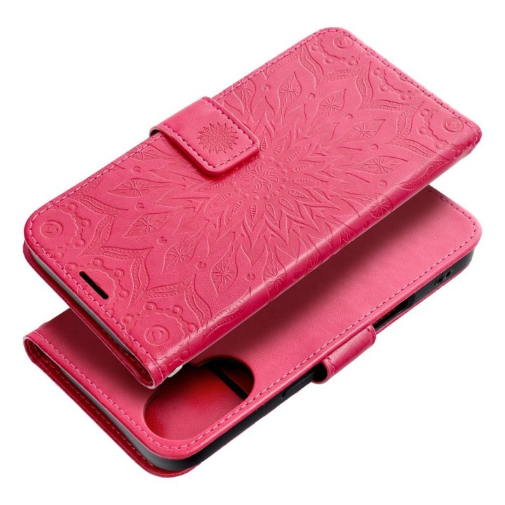 Flip case for iPhone 16 Mezzo Book mandala magenta
