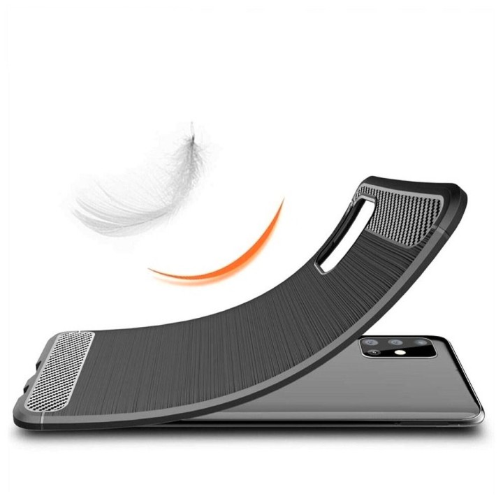 Чехол для Samsung A71 5G Carbon черный