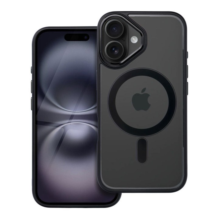 Case for iPhone 16 Color Edge Mag Cover MagSafe compatible black