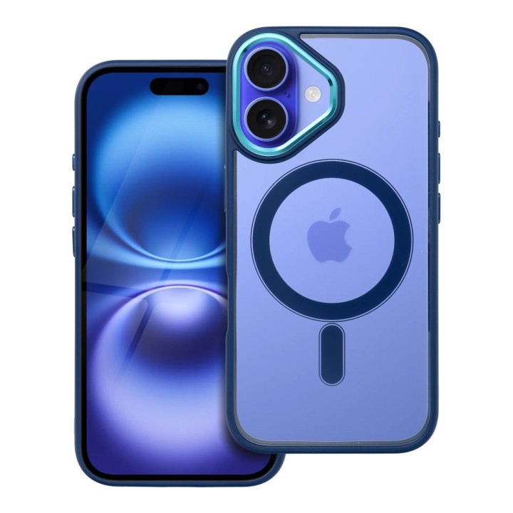 Чехол для iPhone 16 Color Edge Mag Cover совместимый с MagSafe синий