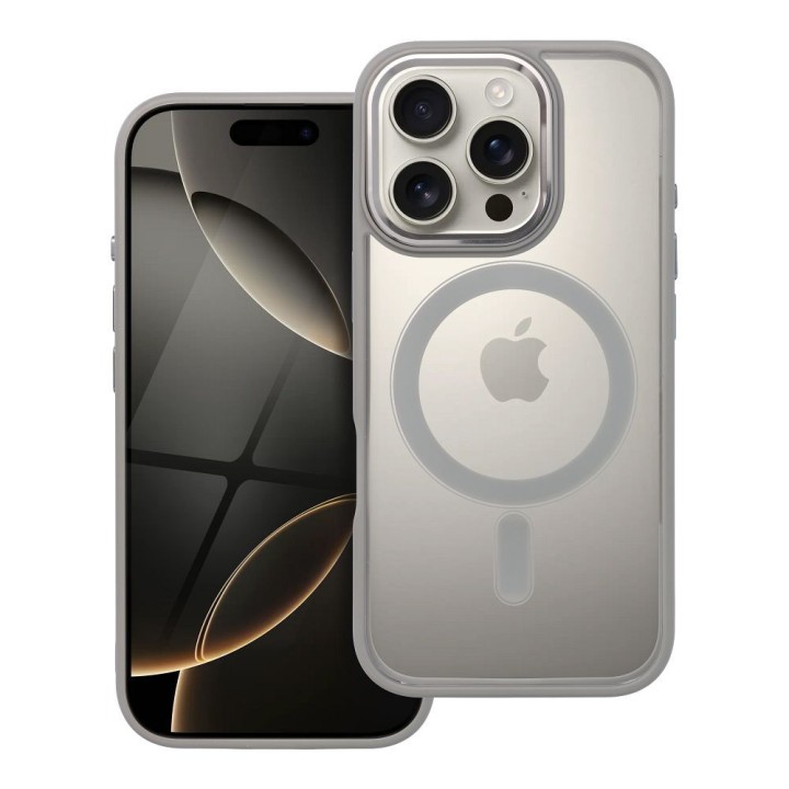 Etui na iPhone 16 PRO Color Edge Mag Cover zgodne z MagSafe tytanowe szare