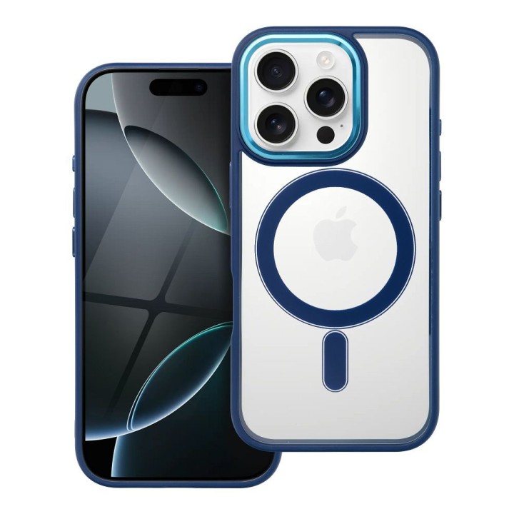Case for iPhone 16 PRO Color Edge Mag Cover MagSafe compatible blue
