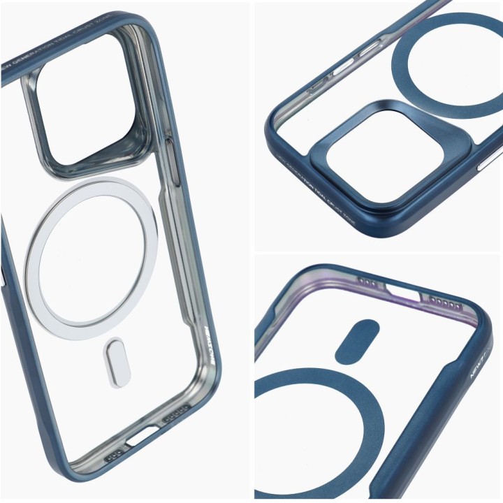 Чехол для iPhone 16 PRO MAX Ergofit Newzone совместимый с MagSafe синий