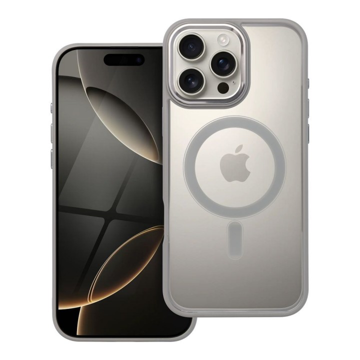 Чохол для iPhone 16 PRO MAX Color Edge Mag Cover сумісний з MagSafe титановий сірий