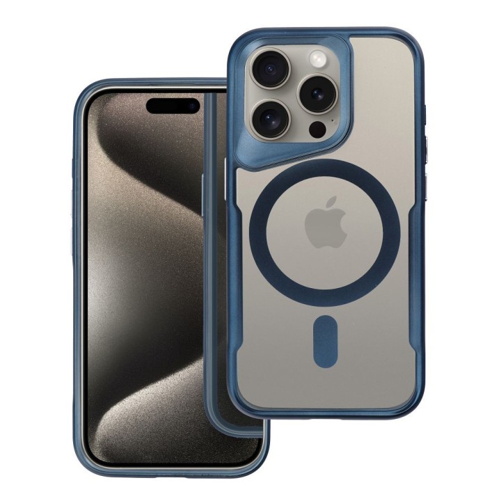 Case for iPhone 15 PRO MAX Ergofit Newzone MagSafe compatible blue