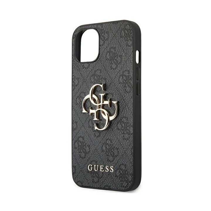 GUESS futerał do IPHONE 13 / 14 / 15 GUHCP14S4GMGGR (4G Big Metal Logo) szary