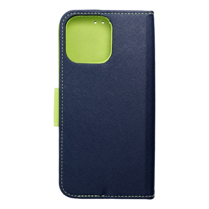 Flip case for iPhone 16 PRO MAX Fancy Book navy blue-lime