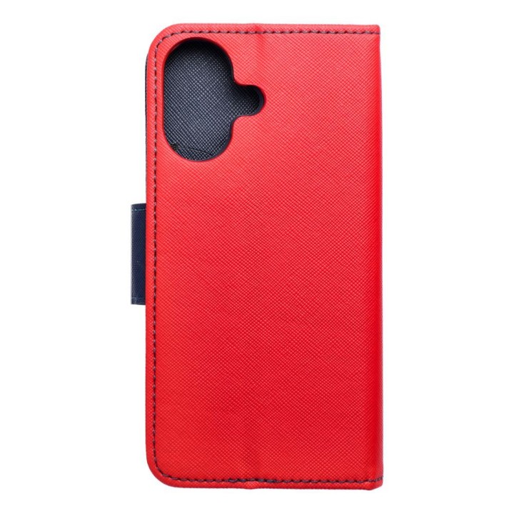 Flip case for iPhone 16 Fancy Book red-navy blue