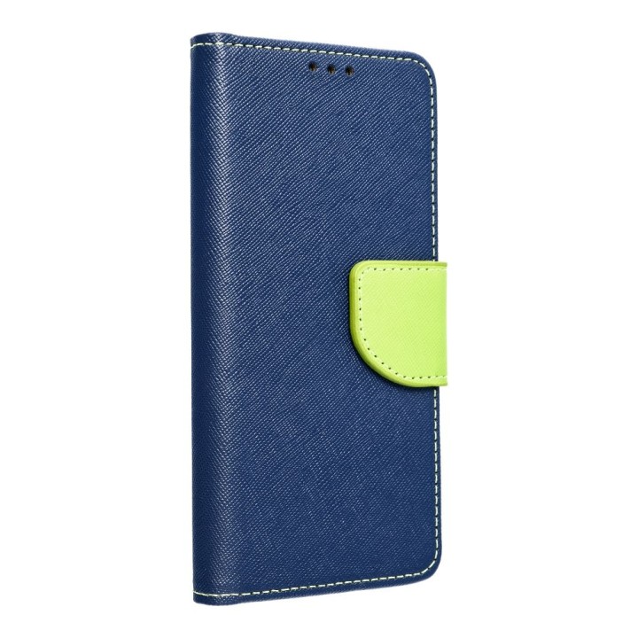 Flip case for iPhone 16 PRO MAX Fancy Book navy blue-lime