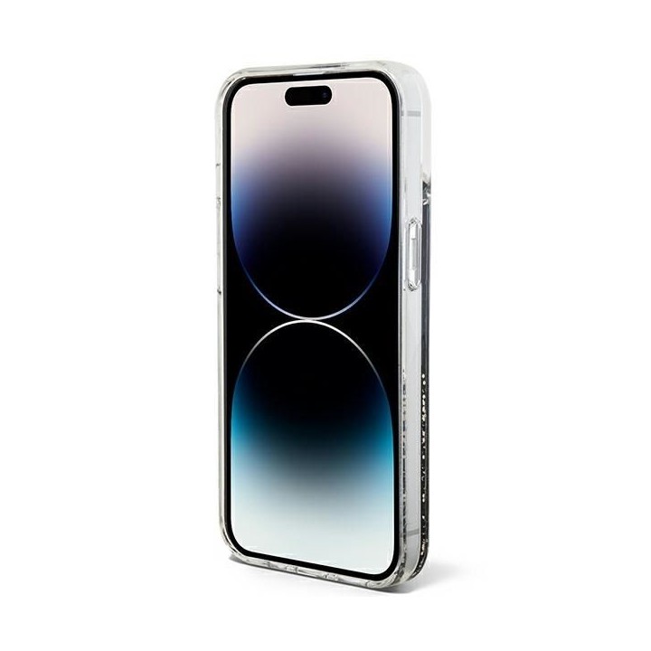 GUESS чохол для IPHONE 13 / 14 / 15 GUHCP14SLCSGSGK (Liquid Glitter Marble) чорний
